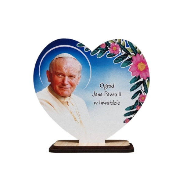 Serce na podstawce Jan Paweł II N2