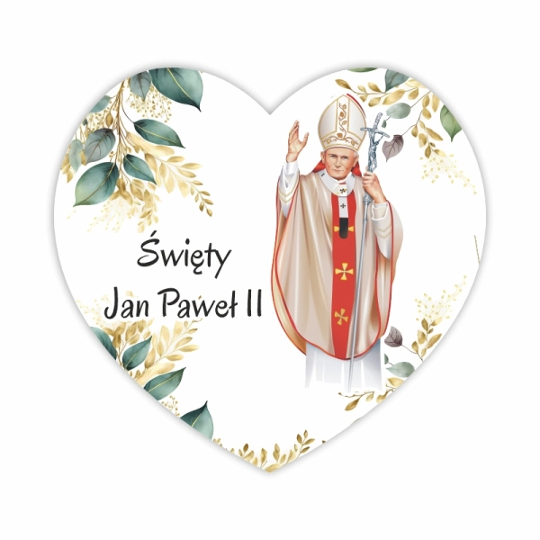 Magnes Jan Paweł II - serce N2
