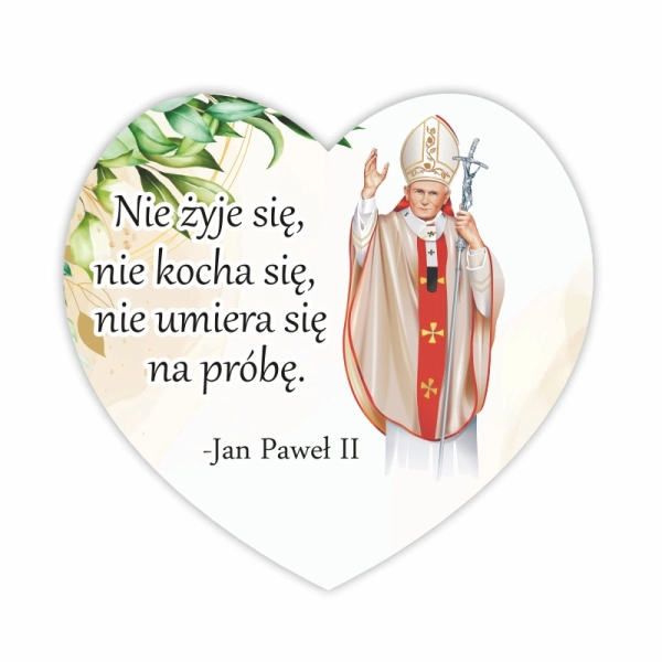 Magnes Jan Paweł II - serce N1