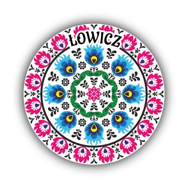 kolorowy magnes Łowicki