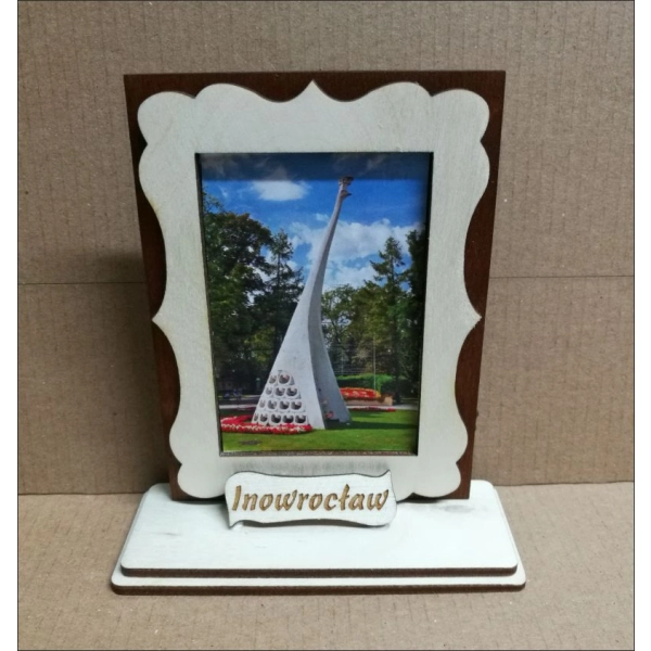 Ramka brąz na podstawce