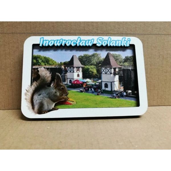 Magnes RAMKA Z KOLOROWĄ WIEWIÓRKĄ N1