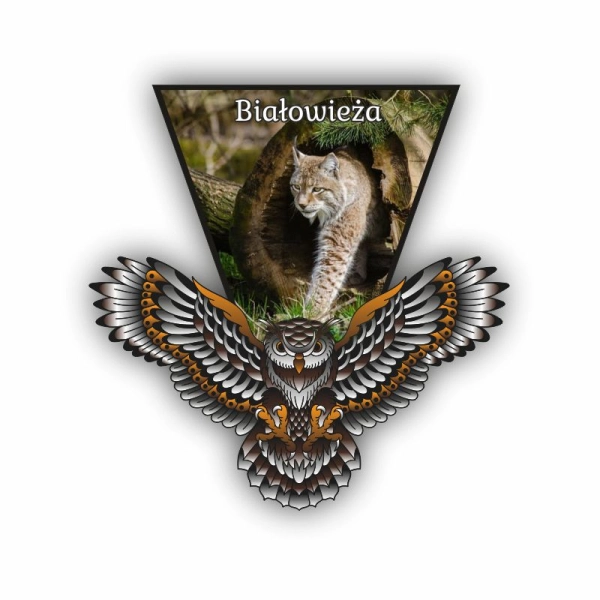 magnes sowa, magnes Białowieża, magnes Biebrza, magnes drewniany, magnes choinki, magnes jeleń, magnes wilk, magnes żubr