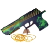 Pistolet na gumki ZIELONY DYM Jednowarstwowy