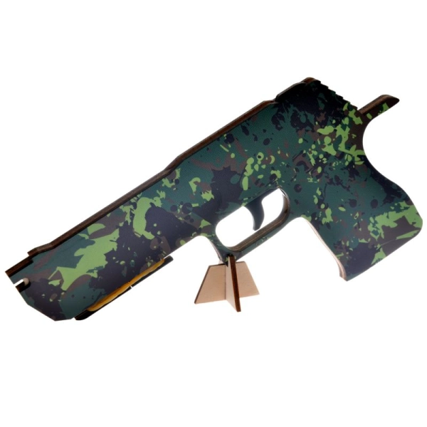 Pistolet na gumki PEŁNE MORO Jednowarstwowy