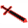 Drewniany miecz MINECRAFT Czarno-Czerwony 48cm