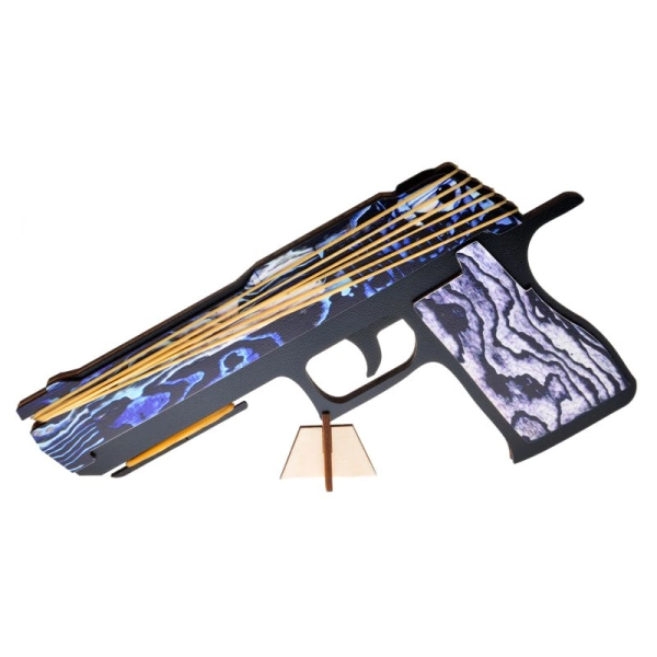 Pistolet na gumki CS GO - Blue Ply + GRATIS
