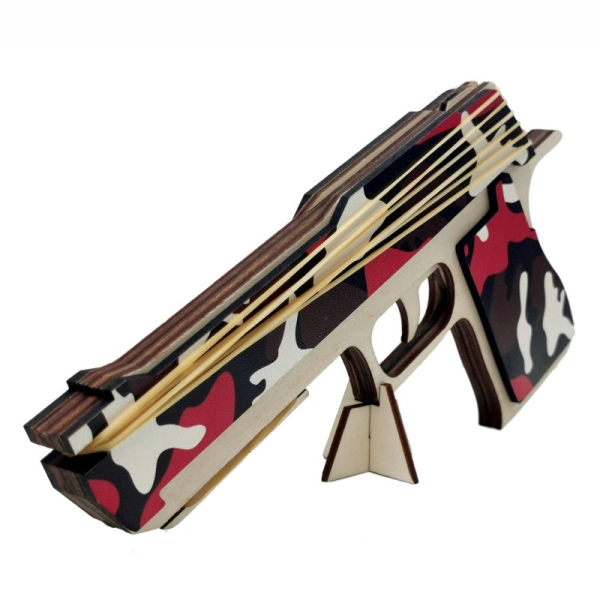 Pistolet na gumki MORO CZERWONE + GRATIS