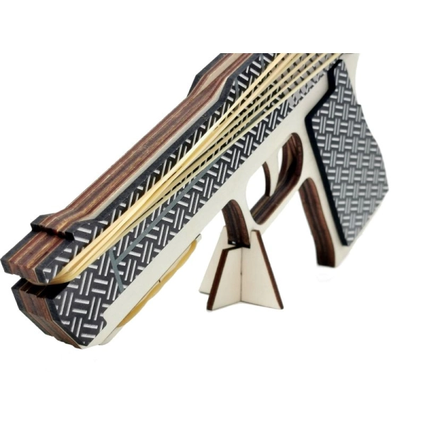 Pistolet na gumki METAL + GRATIS