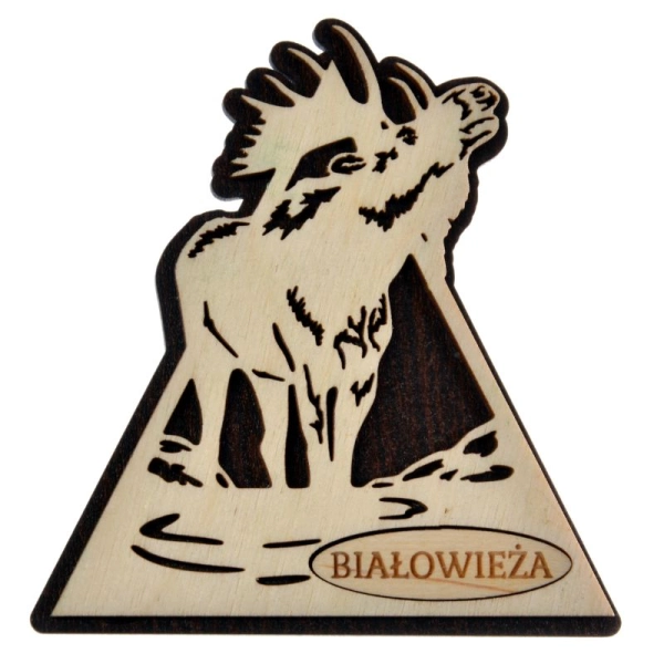 magnes łoś, Białowieża pamiątki, pamiątki Białowieża, magnes choinka, pamiątki Białowieża, pamiątki Biebrza, magnes Hajn