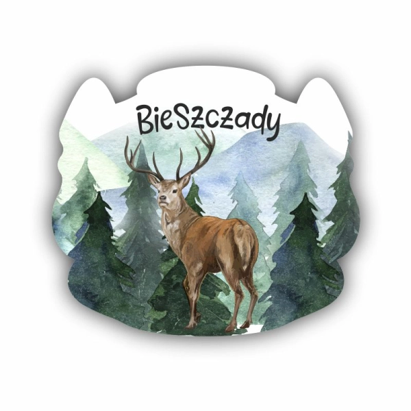 Magnes Jeleń w lesie
