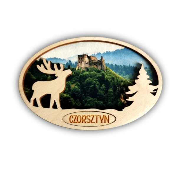 Magnes Jeleń w owalu