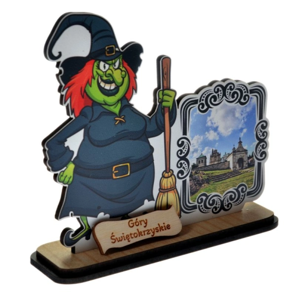 i ozdobną czarna ramką z widoczkiem