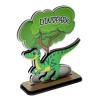 Dinozaur z ozdobnym drzewkiem