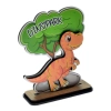 Dinozaur z ozdobnym drzewkiem