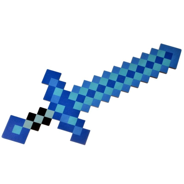 ZESTAW miecz + brelok MINECRAFT DIAMENTOWY
