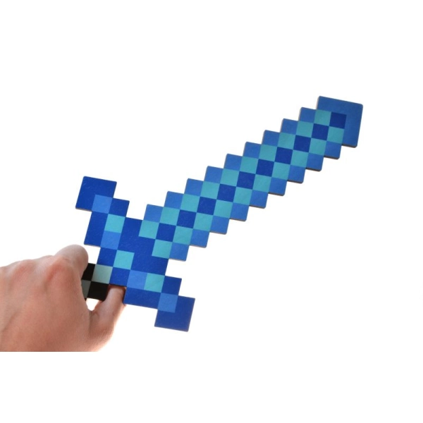 ZESTAW miecz + brelok MINECRAFT DIAMENTOWY