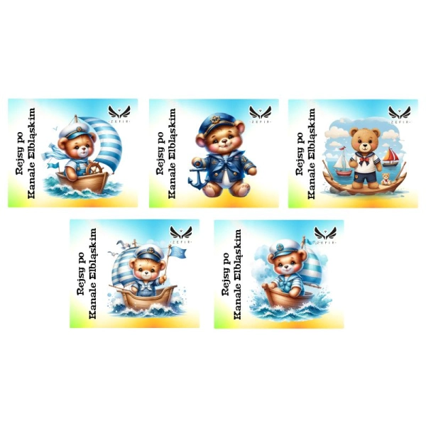 Drewniany magnes Układanka Misio MIX