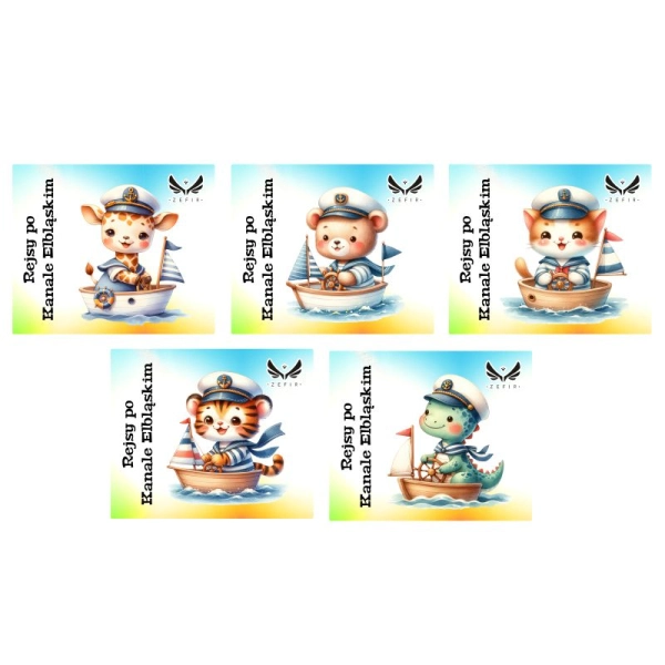 Drewniany magnes Układanka Zwierzątka MIX