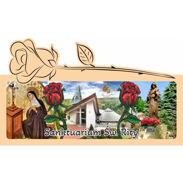 Magnes panorama z różą