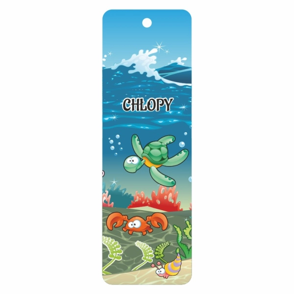 Drewniana zakładka do książki MOTYW MORSKI N5