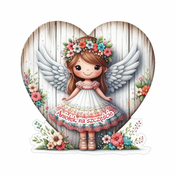 Kolorowy anioł magnes N3