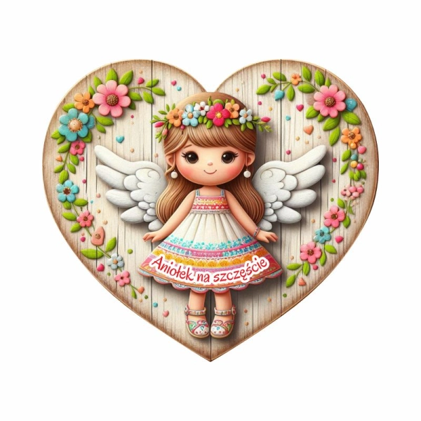 Kolorowy anioł magnes N4