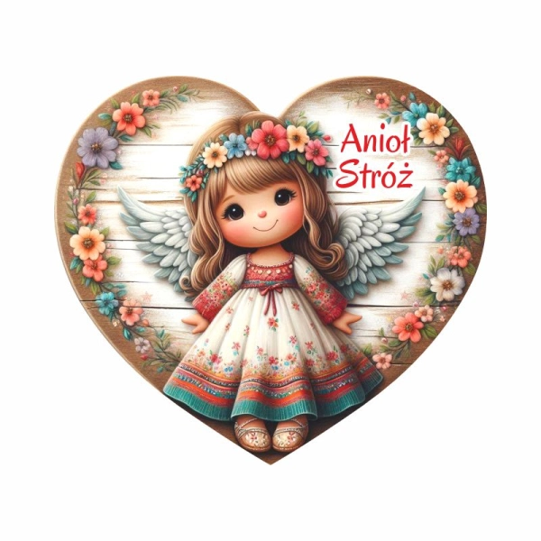 Kolorowy anioł magnes N5