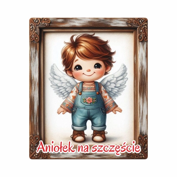 Kolorowy anioł magnes N7