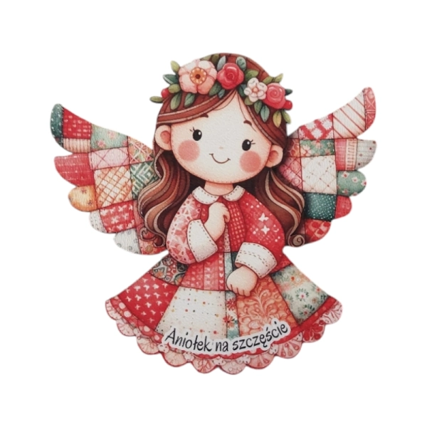 Kolorowy anioł- magnes 2D N1