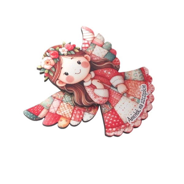 Kolorowy anioł- magnes 2D N1