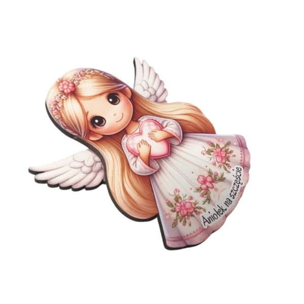 Kolorowy anioł- magnes 2D N3