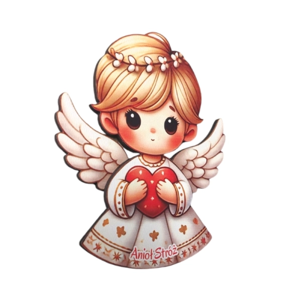 Kolorowy anioł- magnes 2D N4