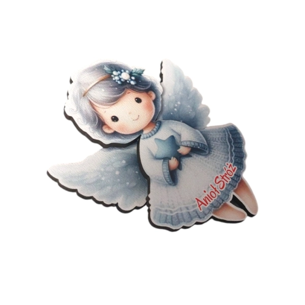 Kolorowy anioł- magnes 2D N6