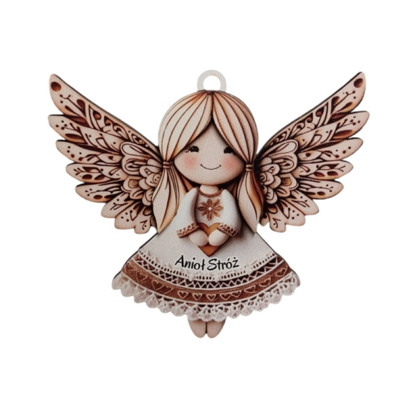 Kolorowy anioł- magnes 2D N11