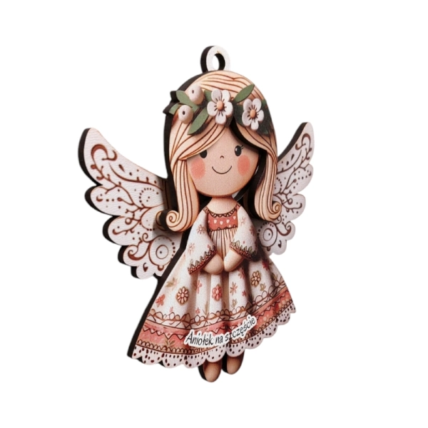 Kolorowy anioł- magnes 2D N8