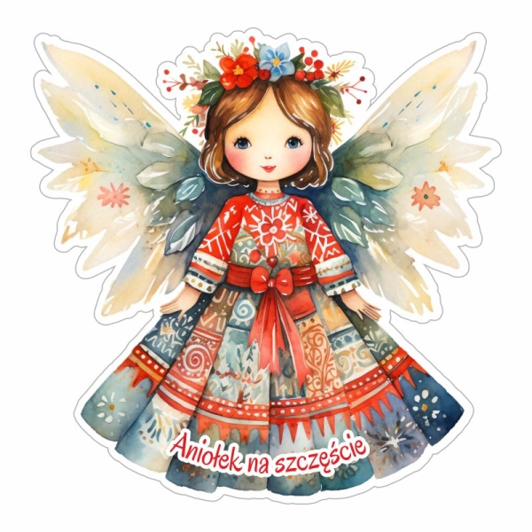 Kolorowy anioł- magnes N1