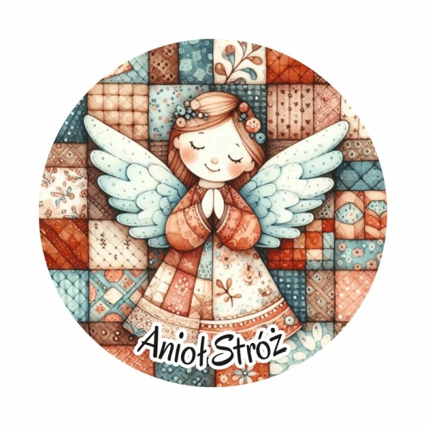 Magnes z Aniołkami KOŁO MIX - 6 wzorów