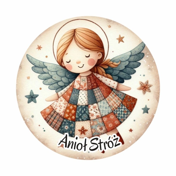 Magnes z Aniołkami KOŁO MIX - 6 wzorów