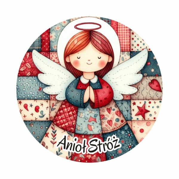 Magnes z Aniołkami KOŁO MIX - 6 wzorów