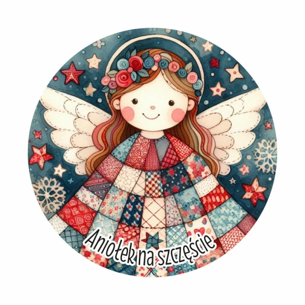 Magnes z Aniołkami KOŁO MIX - 6 wzorów
