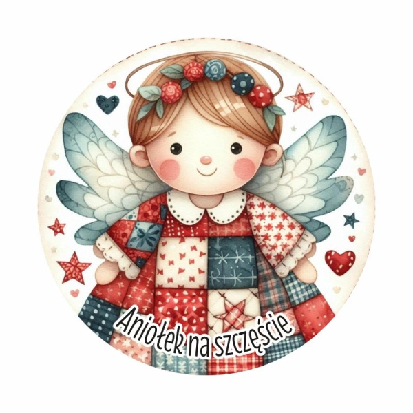 Magnes z Aniołkami KOŁO MIX - 6 wzorów
