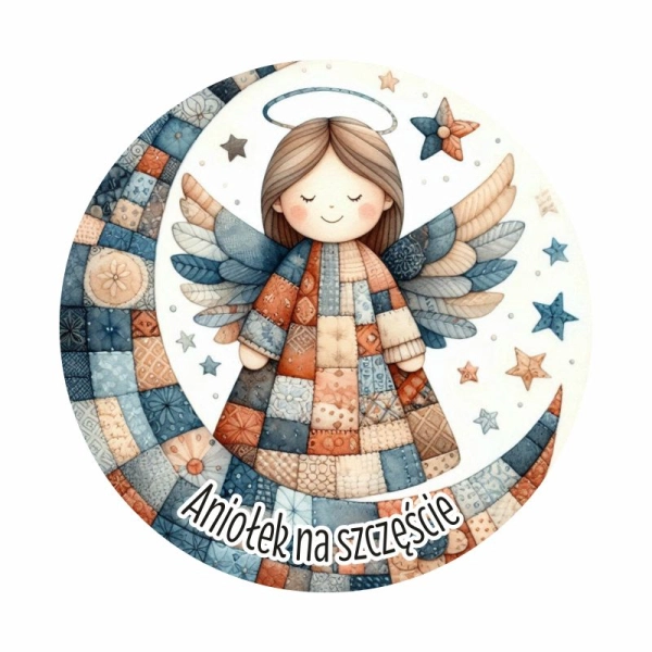 Magnes z Aniołkami KOŁO MIX - 6 wzorów