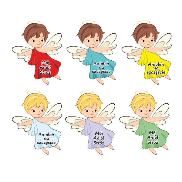 mix kolorowych aniołków