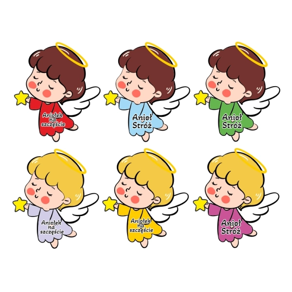 mix kolorowych aniołków