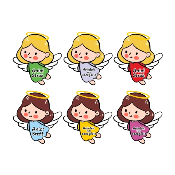 mix kolorowych aniołków