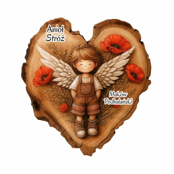 Kolorowy magnes Anioł Maki N6 chłopiec