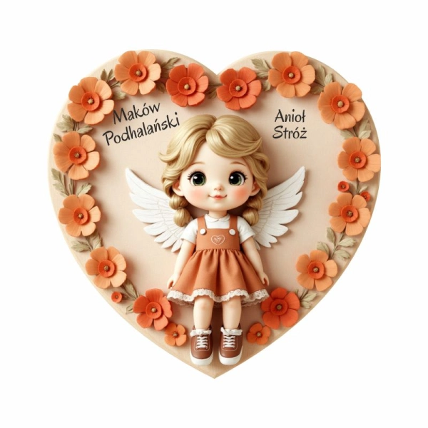 Kolorowy magnes Anioł Maki N1