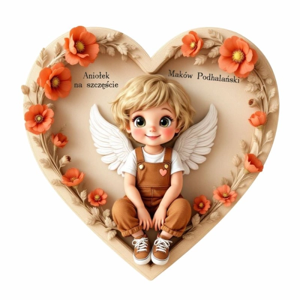 Kolorowy magnes Anioł Maki N3