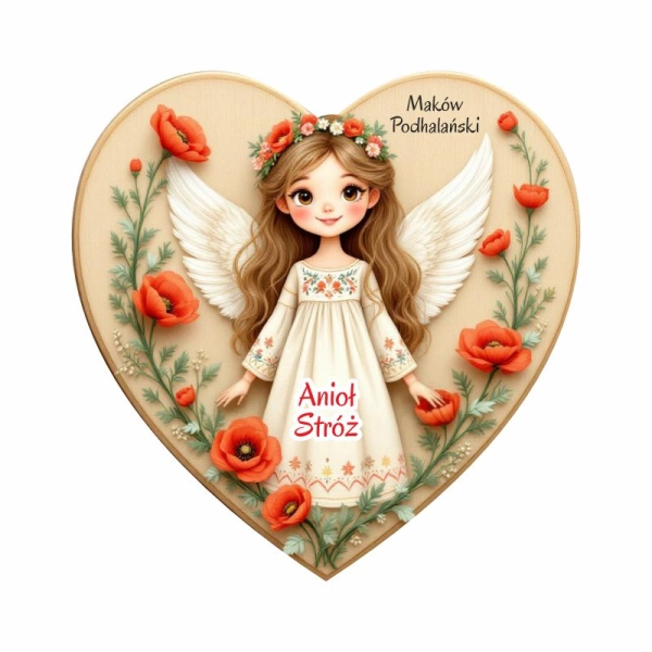 Kolorowy magnes Anioł Maki N4